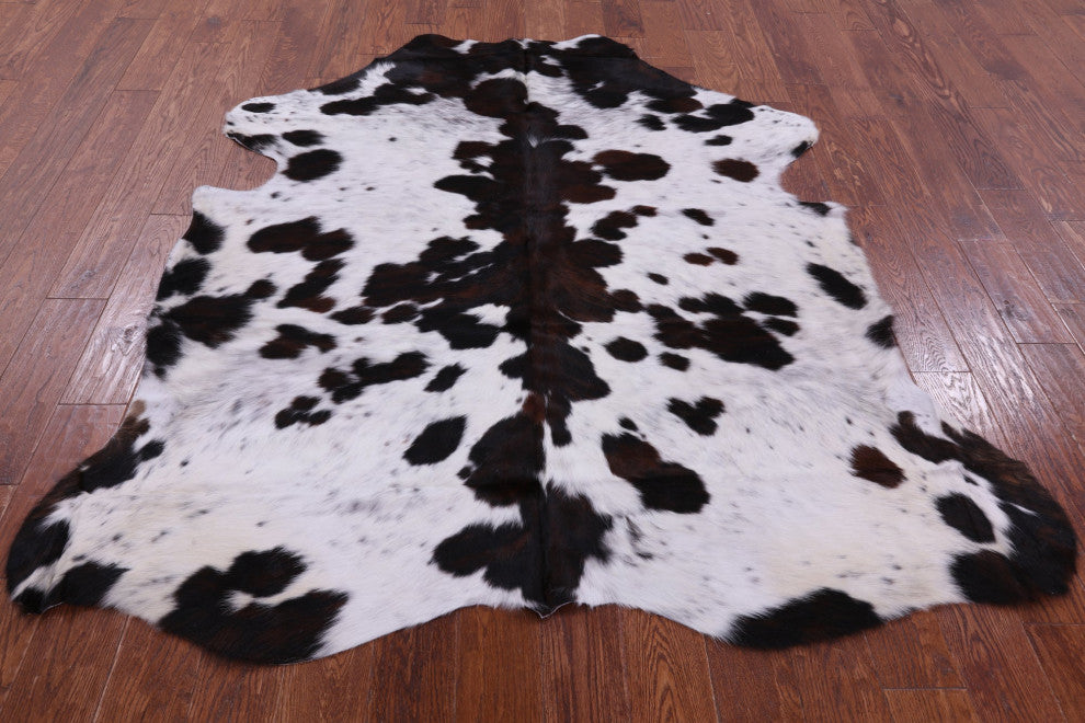 Organic Natural Hair-On Cowhide Area Rug 6' 6" X 5' 10" C1663