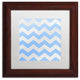 Color Bakery 'Xmas Chevron 3' Matted Framed Art, Wood Frame, White Mat, 11x11