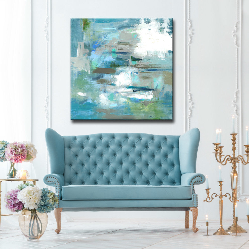 Tranquil Colors' Ready2HangArt Canvas by Leslie Owens, 12"x12"