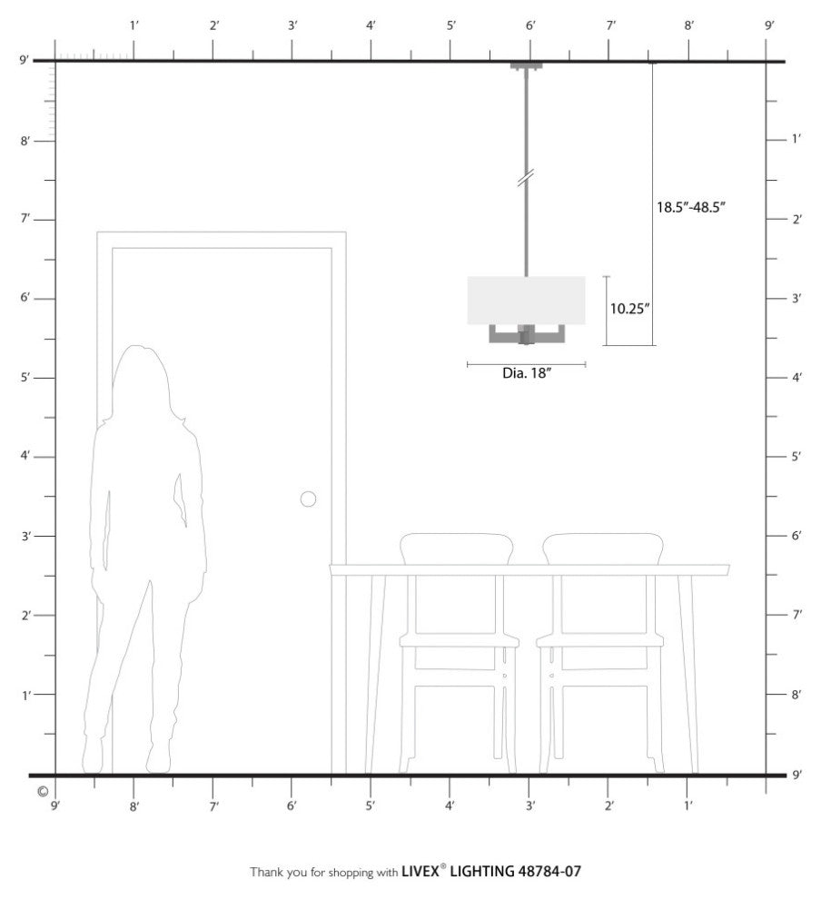 Cresthaven 4 Light Bronze Pendant Chandelier