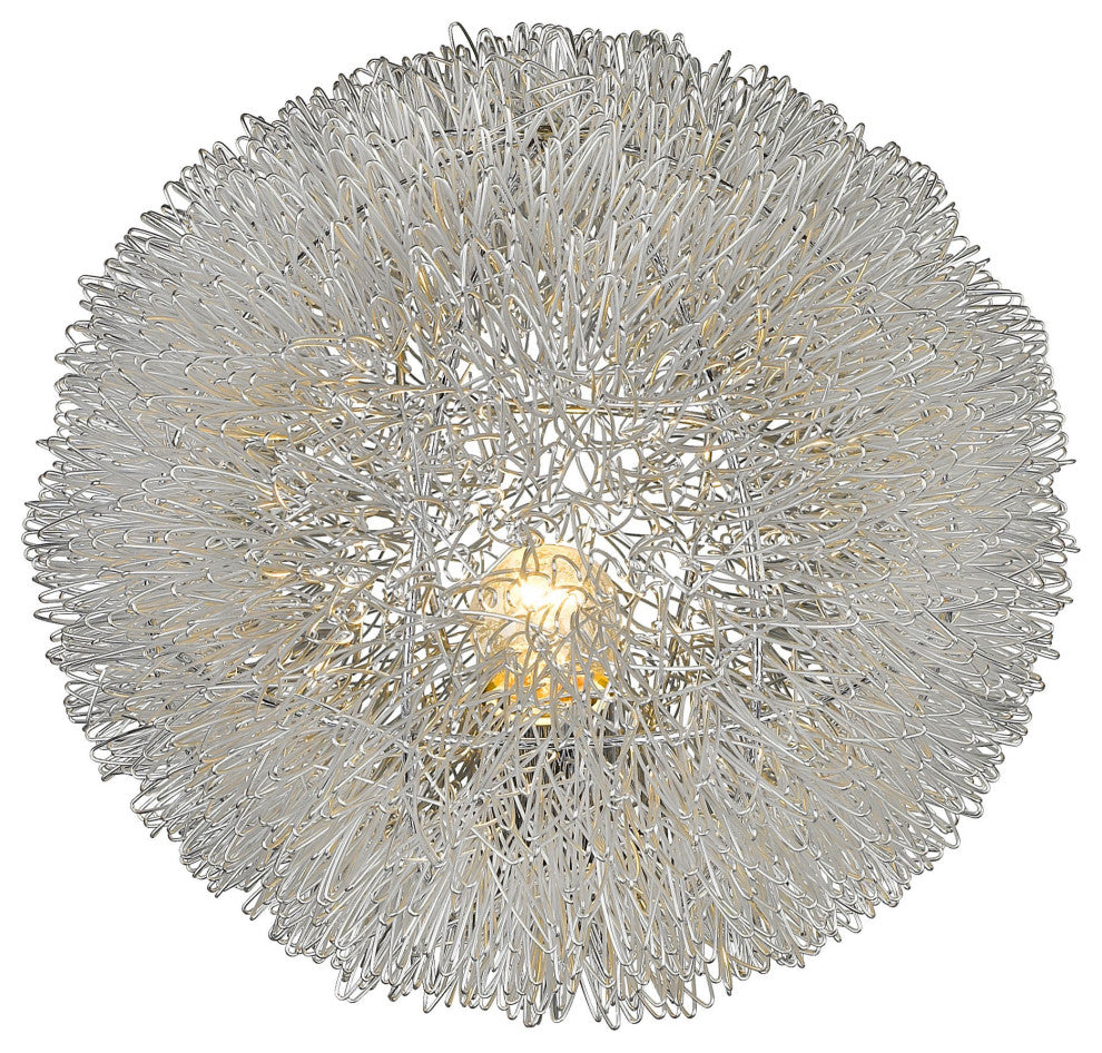 Luminary 1-Light Metallic Silver 12" Accent Lamp