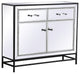 Jesse 38" Mirrored Cabinet, Black