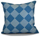 Decorative Holiday Outdoor Pillow Geometric Print, Teal, 18"x18"