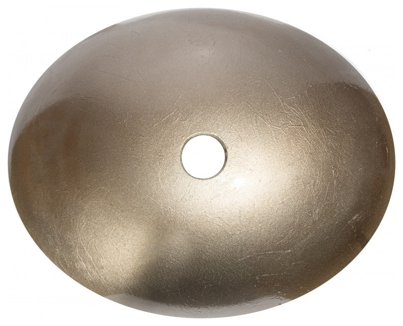 Eden Bath EB_GS76 Champagne Foil Oval Glass Vessel Sink