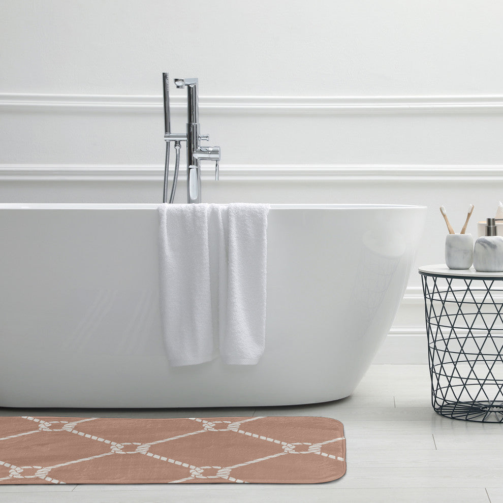 34" x 21" Ahoy! Bathmat, Mauve
