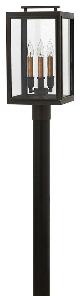 Hinkley Sutcliffe Medium Post Top Or Pier Mount Lantern, Oil Rubbed Bronze