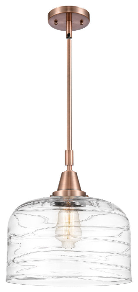 Innovations 447-1S-AC-G713-L-LED 1-Light Mini Pendant, Antique Copper