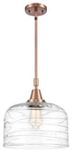 Innovations 447-1S-AC-G713-L-LED 1-Light Mini Pendant, Antique Copper
