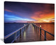 "Picturesque Seashore With Long Pier" Sea Pier Wall Art, 20"x12"