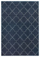 Oriental Weavers Ellerson Navy/Ivory Lattice Indoor Area Rug 6'7"X9'6"