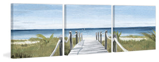 Sweeping Ocean View Triptych, Set of 3, 24x24 Panels