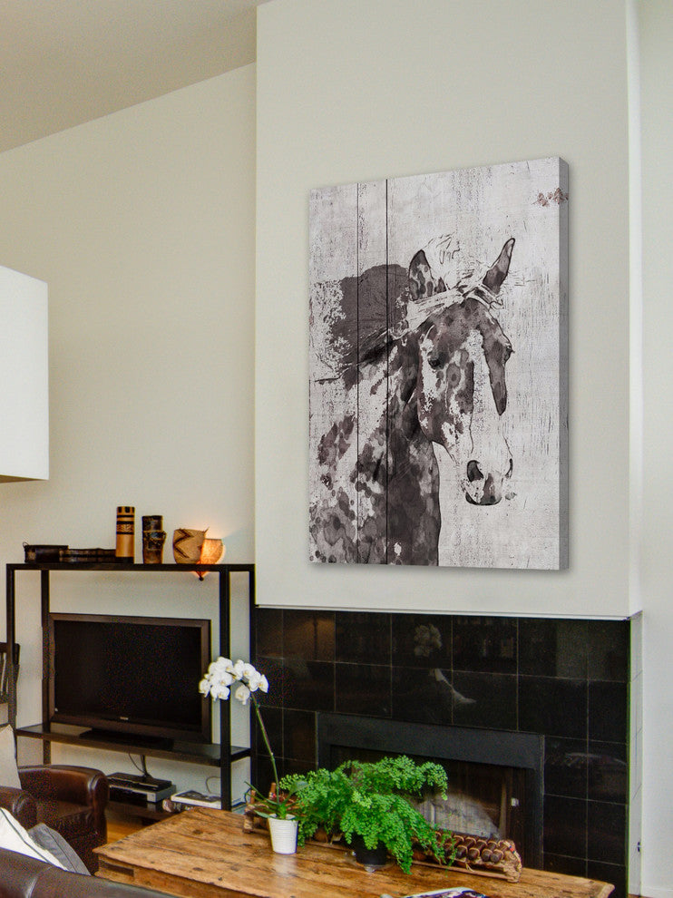 Marmont Hill, "Scarlet Horse 1" by Irena Orlov Painting on Wrapped Canvas, 20x30