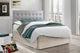 Novo 2 Faux Leather Adjustable Headboard, Light Gray, Queen