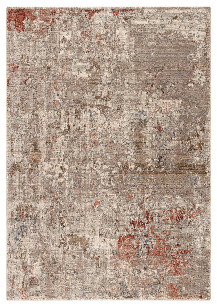 Jaipur Living Marzena Abstract Tan/Rust Area Rug, 12'x15'6"