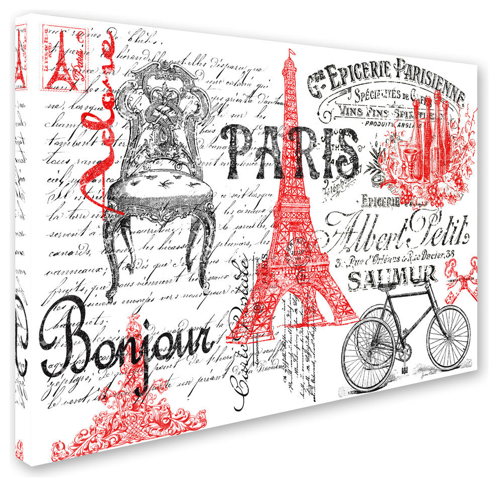 Jean Plout ''Paris Tray 2'' Canvas Art, 24x18