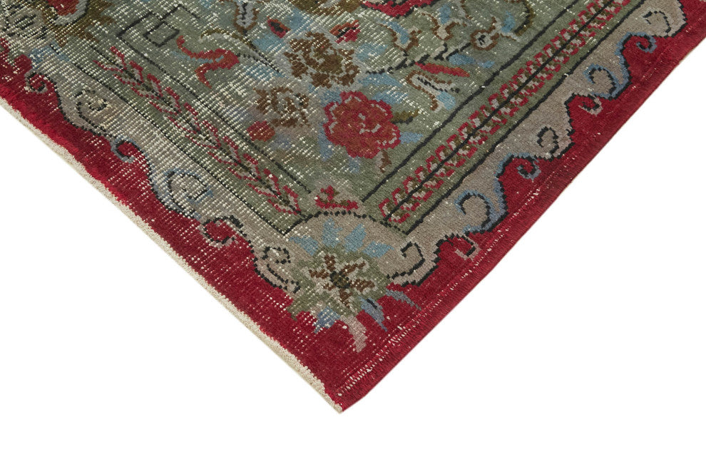 Rug N Carpet - Handmade Anatolian 5' 8'' x 9' 5'' Rustic Overdyed Rug