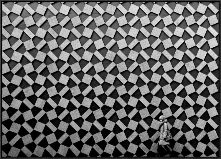 "Pattern" Framed Canvas Giclee by Koji Tajima, 37x26"