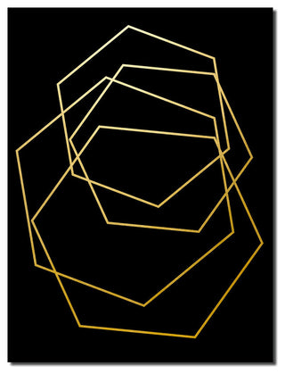 Wrapped Canvas 'Gilt Mod III/IIIB' 2 Piece Wall Decor, 2-Piece Set, 30"x40"