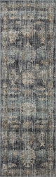 Jean Stoffer x Loloi Katherine Ink / Jade 5'-3" x 5'-3" Round Accent Rug