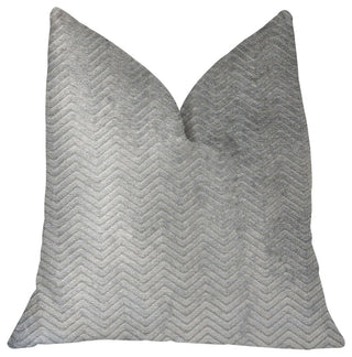 Silver Moon Gray and Silver Luxury Throw Pillow, 20"x26" Standard