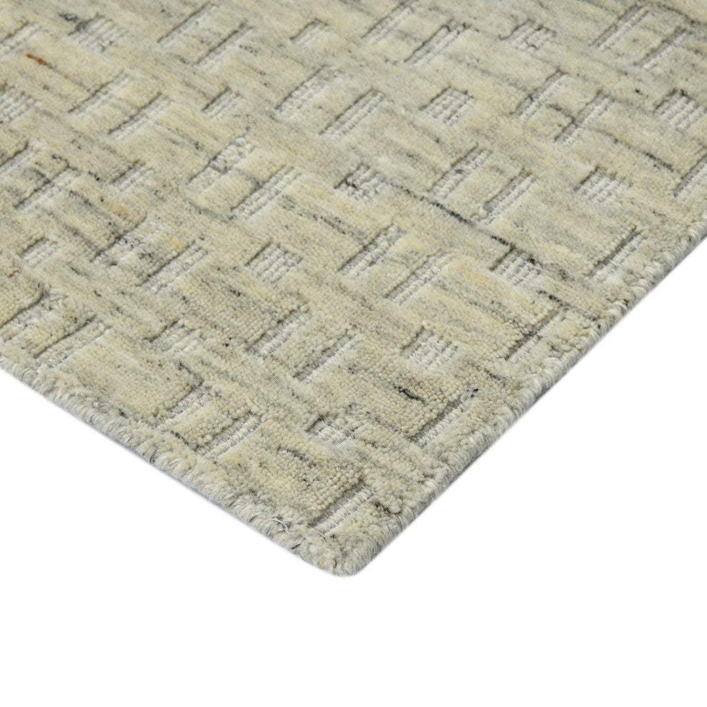Houston Aliya Area Rug, Beige, 5' x 7'6", Geometric