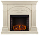 Italia Electric Fireplace, Ivory
