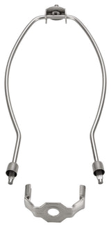 Aspen Creative 20003-22 9" Lamp Harp With Saddle, Satin Nickel, 2-Pack