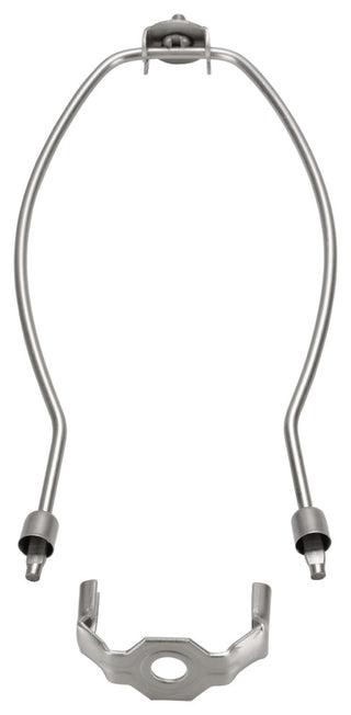 Aspen Creative 20003-22 9" Lamp Harp With Saddle, Satin Nickel, 2-Pack
