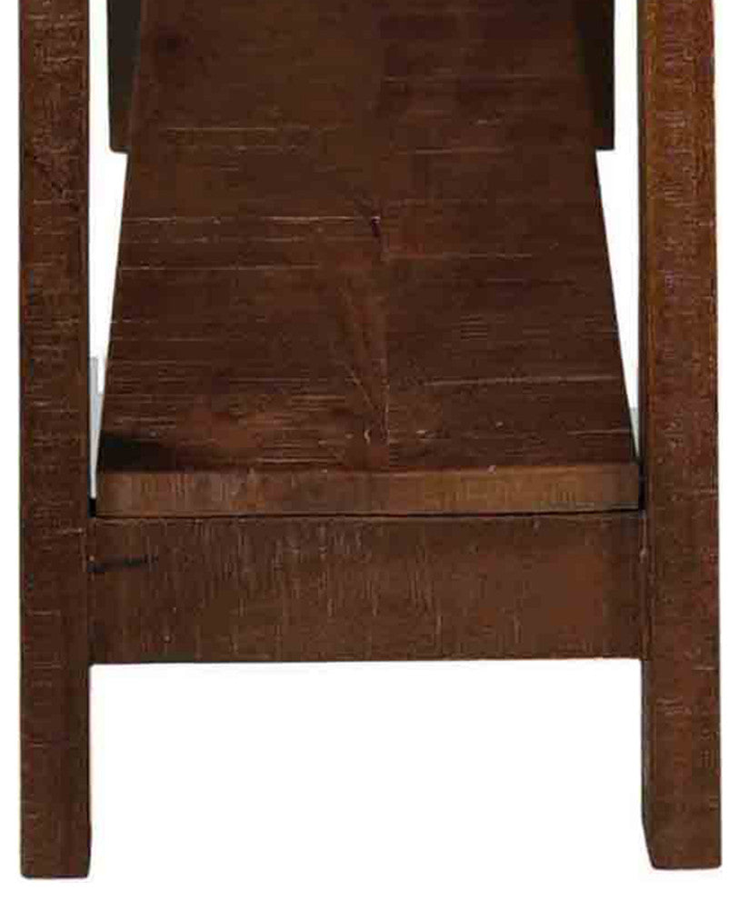 Rustic Modern Solid Wood Console Table, Walnut