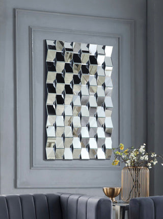 Ziggy Rectangular Contemporary Geometric Designed Mirror