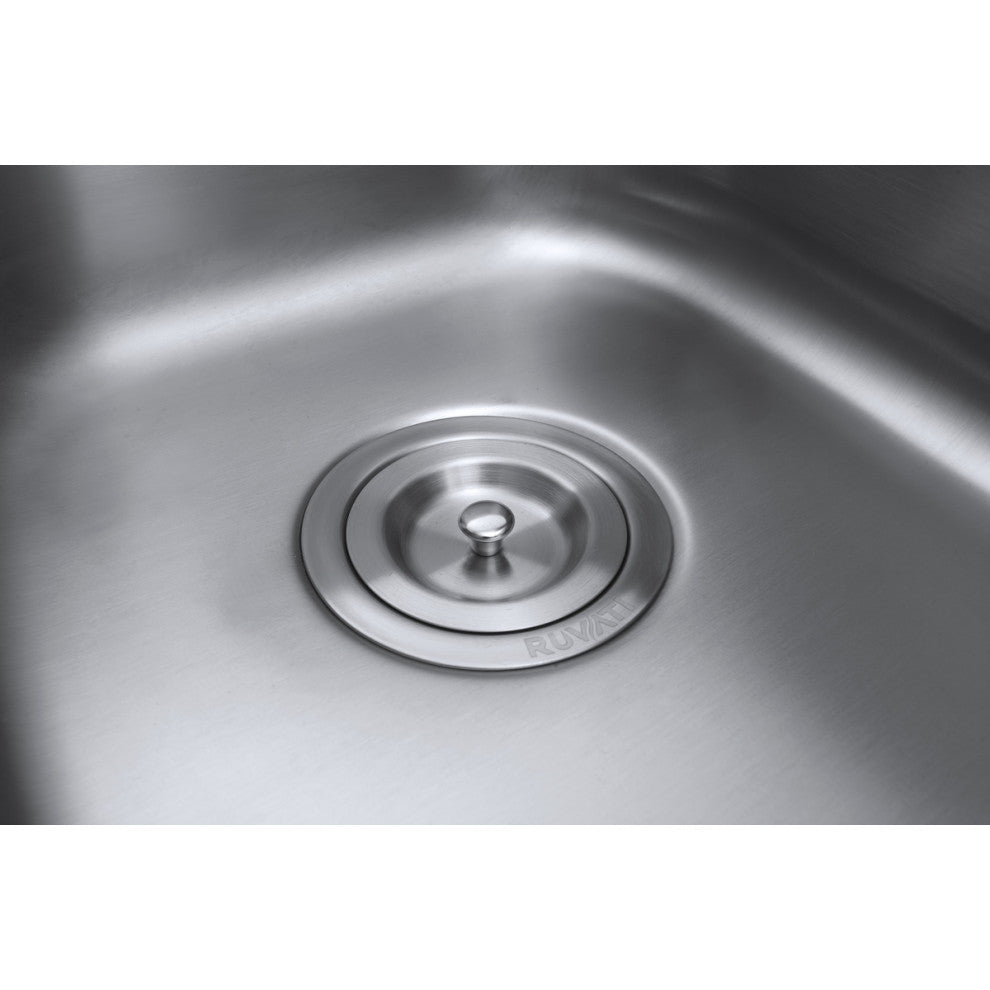 Ruvati RVM4136 Undermount 16 Gauge Stainless Steel 13"x15" Bar Prep S