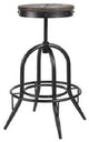 Swivel Industrialist wood stool