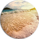 Vintage Style Beach At Similan Park, Seascape Disc Metal Wall Art, 23"