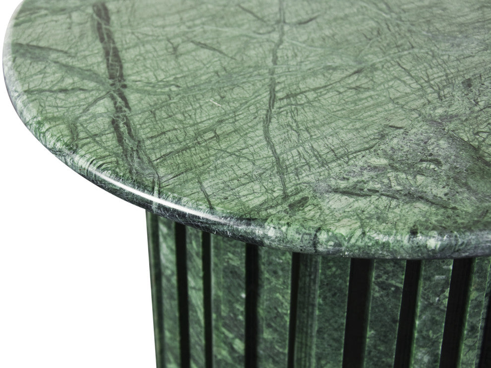Genoa Marble End / Side Table, Green