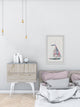 "Sailing Pink" Framed Painting Print, 16"x24"