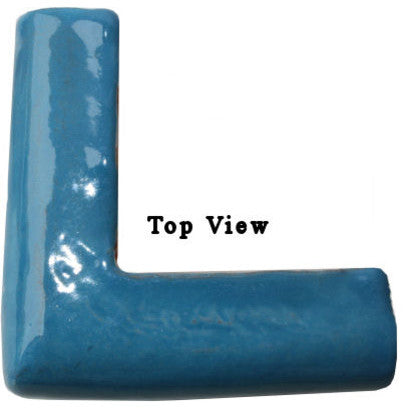 5 pcs Aqua Blue Chair Rail Corner Molding