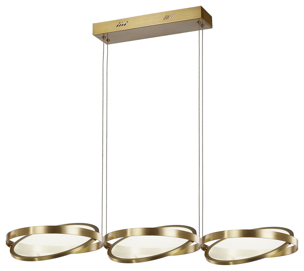 Palo Alto Island Light  in Brushed Bronze