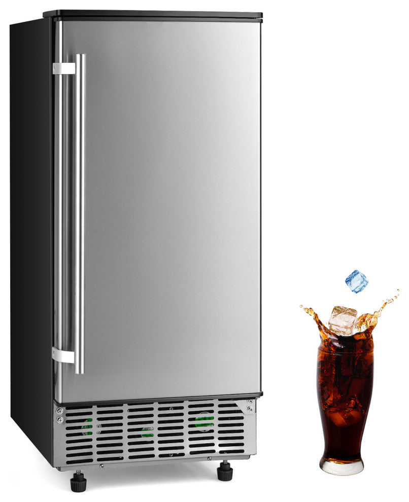 Costway Built-in Ice Maker Free-Standing/Under Counter 80lbs/Day w/ Light