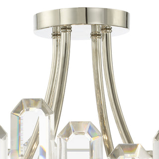 Crystorama BOL-8884-PN, 4-Light Ceiling Mount, Polished Nickel