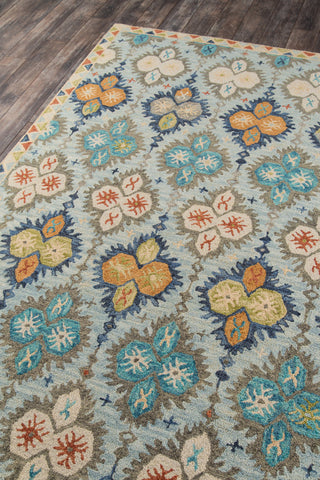 Momeni Tangier Wool Hand Tufted Blue Area Rug, 7'6"x9'6"