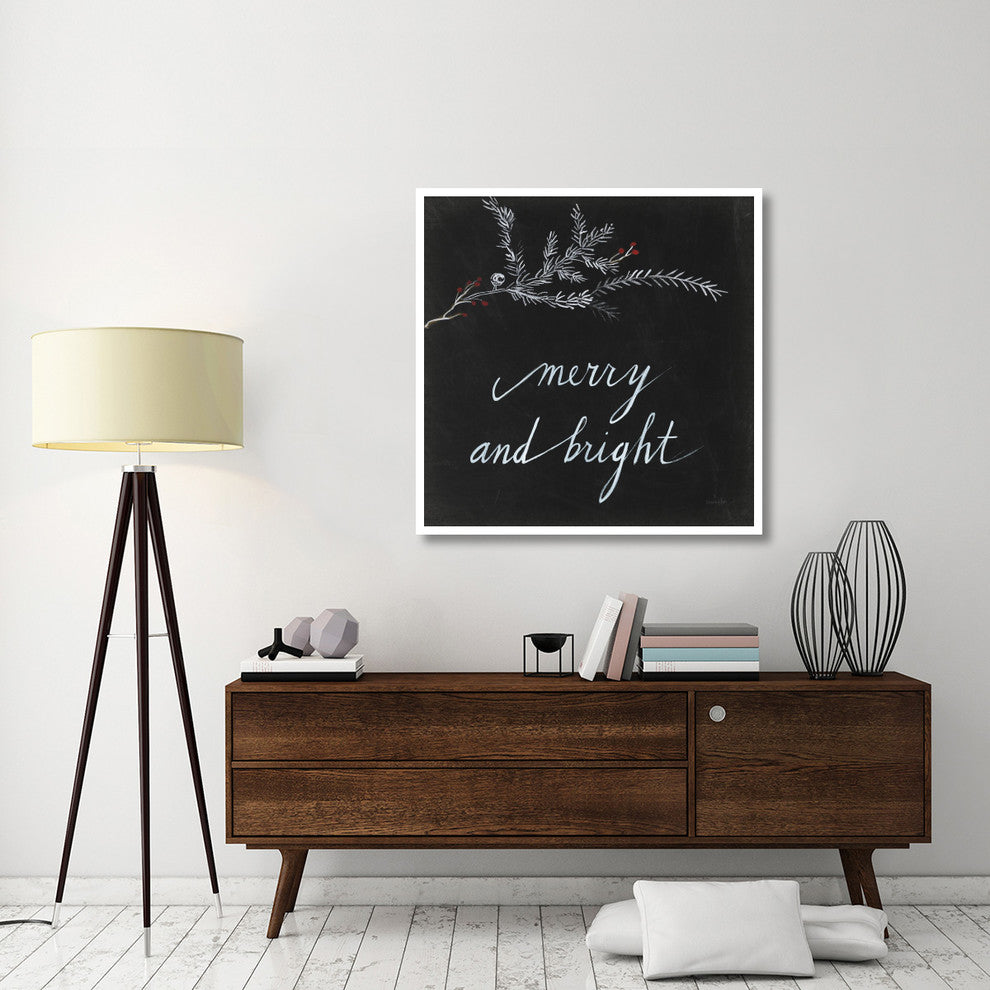 "Cardinal Chalkboard III" Digital Paper Print by Danhui Nai, 42"x42"