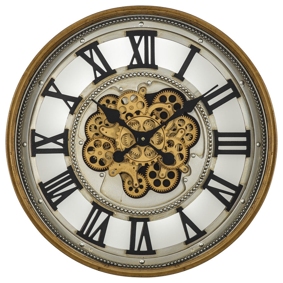 Gold Gear Clock