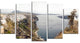 Beautiful View of Santorini Island, Landscape Canvas Print, 60"x32", 5 Panels