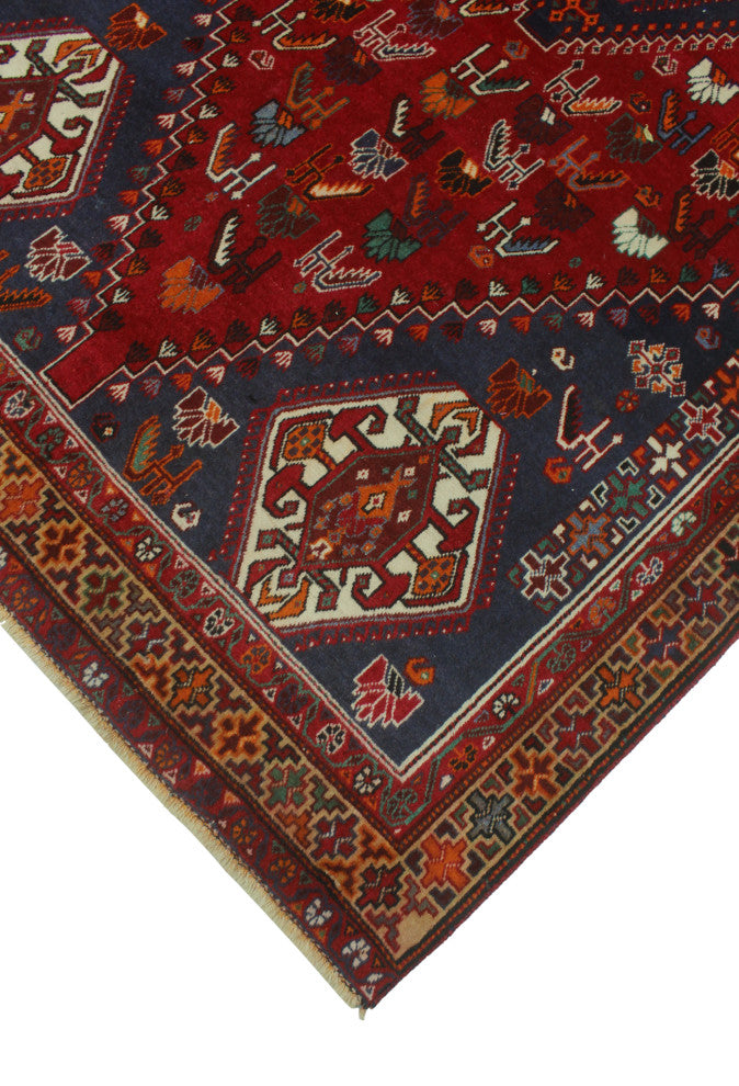Fine Vintage Distressed Aelfdane Red Rug