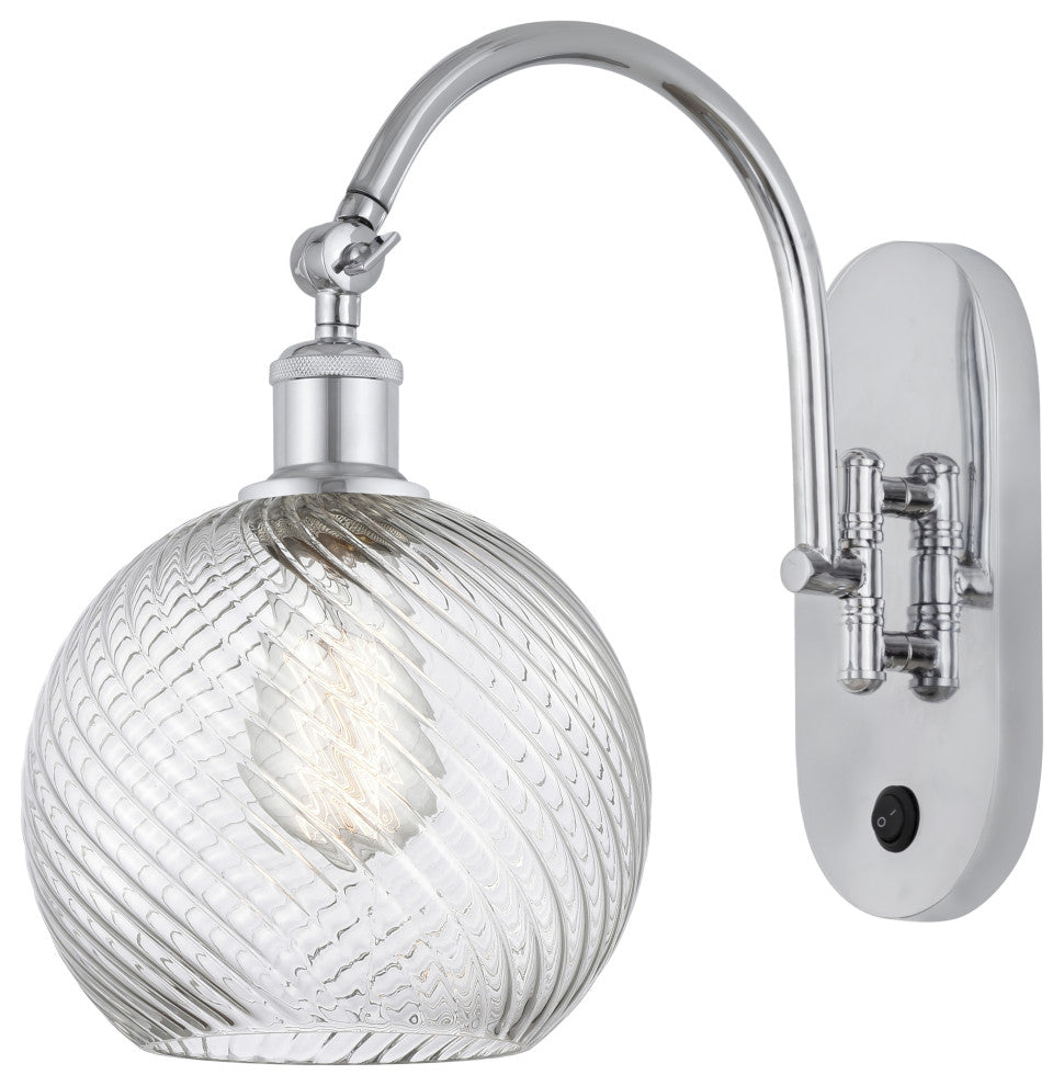 Innovations 518-1W-PC-G1214-8-LED 1 Light Sconce, Polished Chrome