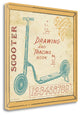 "Vintage Scooter" By Jo Moulton, Giclee Print on Gallery Wrap Canvas