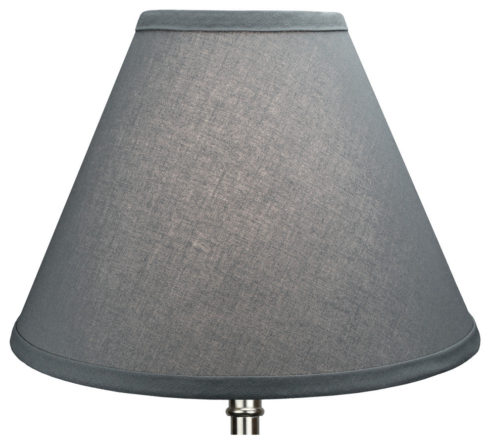 Fenchel Shades, 5"x12"x9" Spider Attachment Empire Lamp Shade, Linen Graphite
