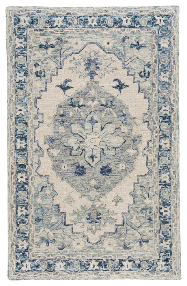 Shakta-Medallion Hand Tufted Area Rug, 5'x8'