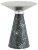 Iris Silver Metal Side Table, HGNA552