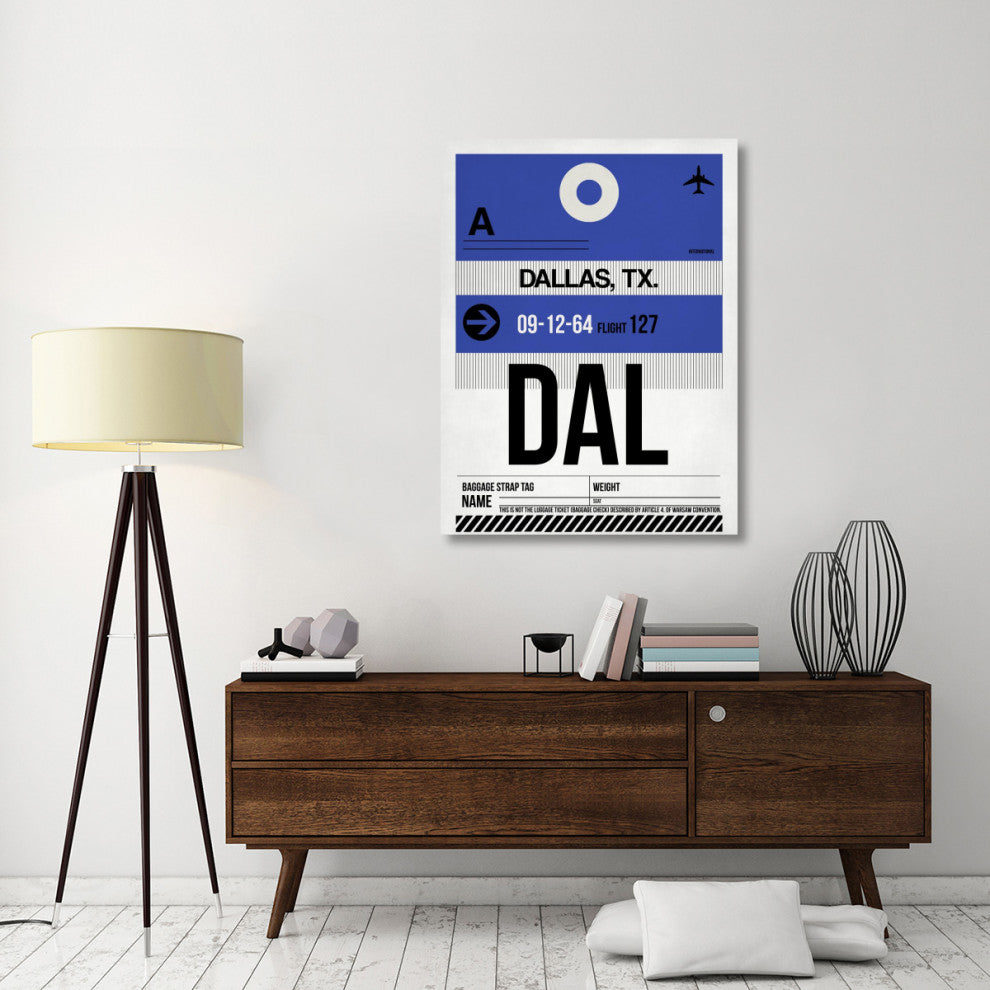 "DAL Dallas Luggage Tag 1" Fine Art Print